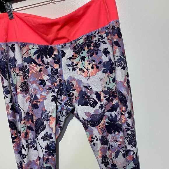 Joe Fresh Women's High Rise Floral Athletic Leggings Multicolor Size XL - Picture 6 of 12